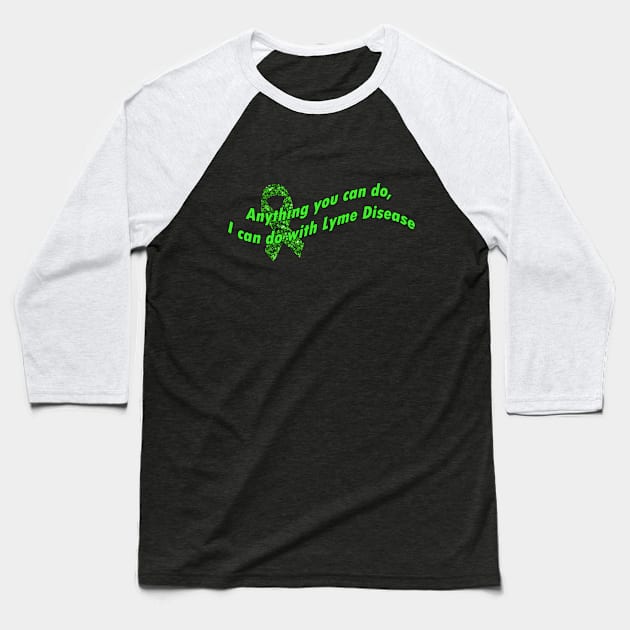 Lyme tshirt dark background Baseball T-Shirt by mychemfreelife